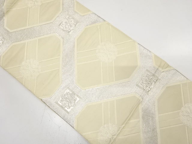 アンティーク　花蜀江模様織り出し袋帯（材料）